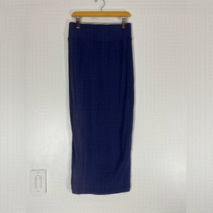 Kit and Ace Womens Size 2 Maxi Skirt Long Happy Skirt Style Blue Modal Blend
